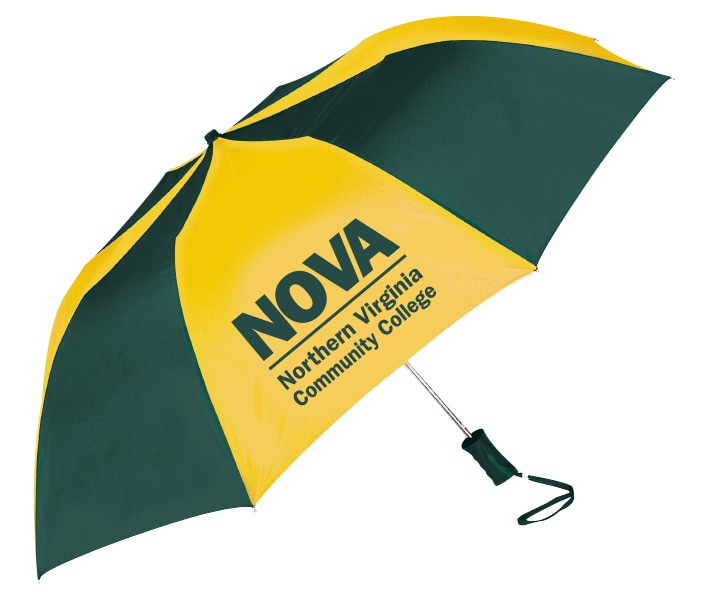 Northern Virginia Community College "The Sport" 2-Tone Emblematic Umbrella Automatic Folding 48" Coverage